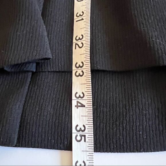 GUIDO vintage black faux wrap black dress with shoulder pads size medium/ Large - Picture 13 of 15